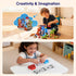 EWED 200PCS 3+ Magnetic Blocks - Easter Toys for Kids, Magnetic Building Blocks Cubes Tiles, Stacking Magnets School