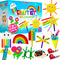 MHMYDIS First Craft Kit for Kids - 12 in 1 No Mess