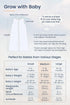 TotAha Light Baby Sleep Sack, Stretchy Sleepsack, Silky Comfort, Buttery Soft, Swaddle Transition Sleeping Bag, 2-Way