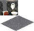 Dolls House Rugs, Vintage Woven Rug Miniature Doll House Accessories (Black and White)