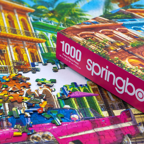 Havana Sunset Jigsaw Puzzle - 1000 Pieces for Adults by Springbok - Colorful Travel Art - 30" x 24"