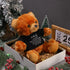 Bear Plush Stuffed Animal Sympathy Gift, Bear Hug Sign Clothing, Comfort Gift for Kids, Condolences Memorial (Brown,