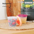 Set 6 (8oz Babymoov Baby Food Jars, of Each) Storage Containers, BPA-Free Leakproof Silicone Lids, Microwave, Freezer
