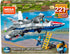 Set (223 Mega Construx Fighter Jet Construction with character figures, Building Toys for Kids Pieces)