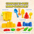 15-Piece Set Liberty Imports Sand Castle Building Kit - Ultimate Beach Toy with Large Bucket, Rake, Shovels, Molds