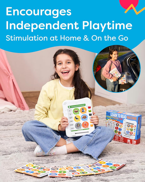 5-11 720 Phonics Machine Learning Pad - Electronic Reading Game for Kids Age - Learn to Read with Phonic and Letter