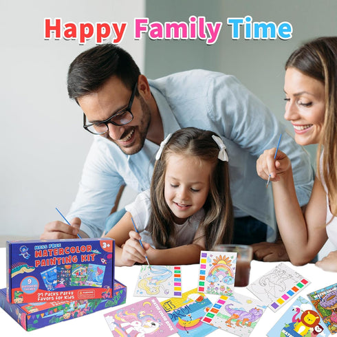 Rotu 4-8 27 Packs 83Pcs Party Favors for Kids Goodie Bags Stuffers for Kids Paint with Water Coloring Books