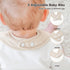 8 Pack Susurration Muslin Baby Bibs Bandana Drool Bibs, Soft Square Adjustable Baby Drooling Bibs for Unisex Girls