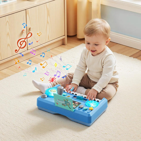 Playset 1-3, 133 6+ VEVOR Baby DJ for Toddlers Educational Musical Table Toys with Sound Sources, Recording and LED DJ