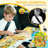 6 Sets 1-3, 2-4, 3 4 5 6 Reusable Sticker Book for Toddlers Jelly Stickers Book for Kids Travel Sticker Activity Toys