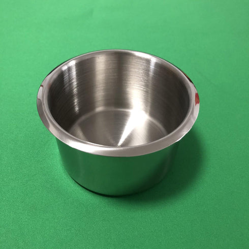 Game Table Cup Holder Insert, Stainless Steel Jumbo Drop-in Drink Cup Holder for Casino Table, Game Table, Sofa, RV