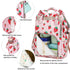 Yusudan Backpack Strawberry Diaper Bag for Baby Girls, Mom Waterproof Large Nappy Bags for Women
