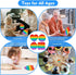 Multipurpose Go 4 Pack 4 Multipurpose Rainbow Pop it Fidget Toy, Bubble Sensory Toy for Kids and Adults, Stress