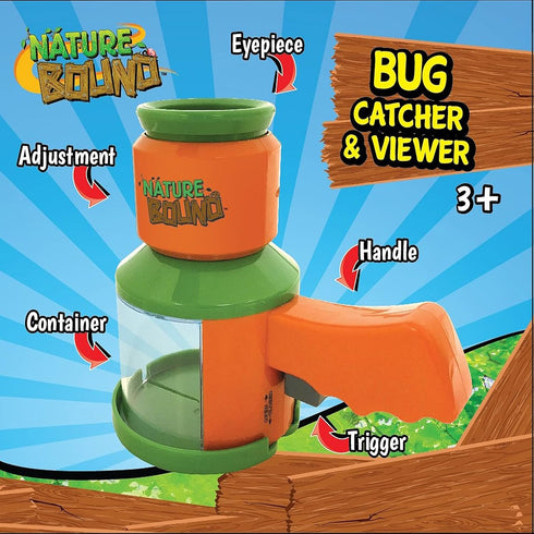 Nature Bound Bug Catcher and Viewer - Outdoor Exploration Tool for Insects - Handy Trigger Design for Kids