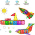 Magnetic Tiles Clear Colors, Magnet Blocks for Kids, STEM Magnetic Blocks for Toddlers, Girls, and Boys