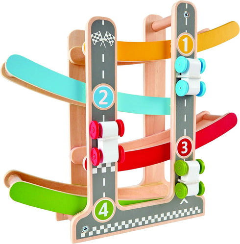 Hape Fast Flip Kid's Wooden Racetrack Toy