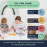 OWLCONIC Learning Time Game, 128 Piece Teaching Aid for Kids to Learn Analog and Digital Time, Educational Resource Toy