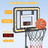 Kids Indoor Basketball Hoop with Scoreboard & Timer, Adjustable Height 3ft-5.8ft, Goal Toy for Outdoor Backyard Sports