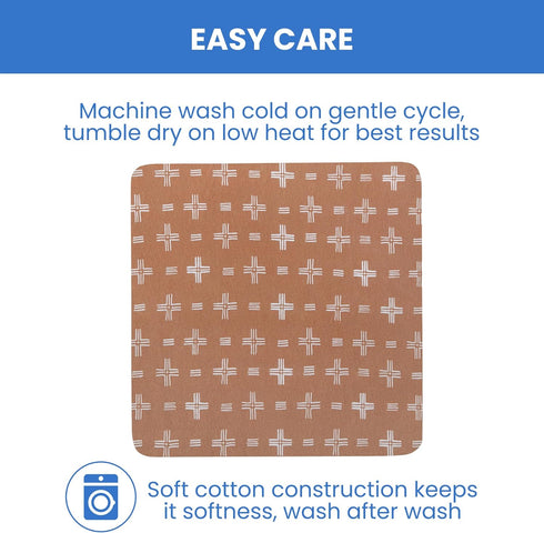 100% 28x52 Inch (Pack 3), Delta Children Fitted Crib Sheets for Girls and Boys - Organic Cotton Crib Sheet for Standard