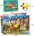 Dinosaur Puzzles for Kids Ages 4-8, 2 Packs 60 Pieces Jigsaw Puzzle for Toddler Learning Toys