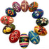 Rumikrafts 13 3 inches, Dozen (Set Hand Painted Wooden Easter Eggs, ecofriendly and Lightweight, Kids Friendly, pisanki