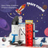 30 Set, 3-8 VROGTIK Space Magnetic Tiles for Kids, Piece STEM Magnetic Building Blocks Rocket Ship Space Station