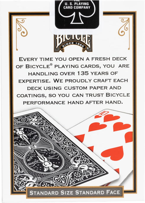 Bicycle Black Playing Cards, Standard Index, 1 Deck