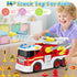 3 4 5 6 3 4 5 3-6 Fire Truck Toy for Year Old Boy Gift, Toddler Toys For Years Old Boy Christmas Birthday Gift, Indoor