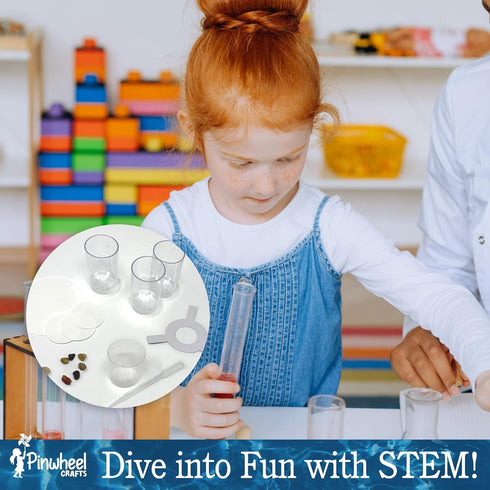 Water Filter DIY Kit for Kids - Educational Water Purification STEM Kits with Sand, Pebbles, Filter Chamber & Paper