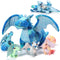 Deekin 7 Pcs Dragon Toy Set 16 Inch Large Dragon Stuffed Animal