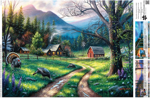 1000 Piece Jigsaw Puzzle for Adults - Bear Creek Ranch by Buffalo Games - Charles Black - 26.75 x 19.75