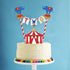 Circus Two Birthday Cake Topper, Circus Theme Second Birthday Photo Booth Props Cake Decorations