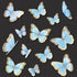 Ercadio 30 Pack 3D Butterfly Cake Toppers, Waterproof Blue & Arts Cupcake Picks for Baby Shower, Birthday Decor
