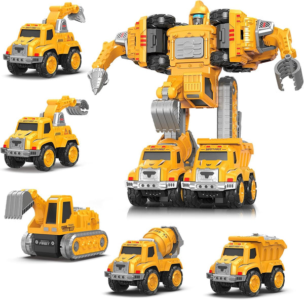 KESIYI Toys for 3 4 5 6 Year Old Boys 5-in-1 Detachable Construction