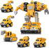 KESIYI Toys for 3 4 5 6 Year Old Boys 5-in-1 Detachable Construction