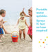 Fisher-Price Toddler 3-in-1 Beach Bucket: Portable Sprinkler and Sandcastle Mold, Water Toy and Sand Toys for Ages 18+