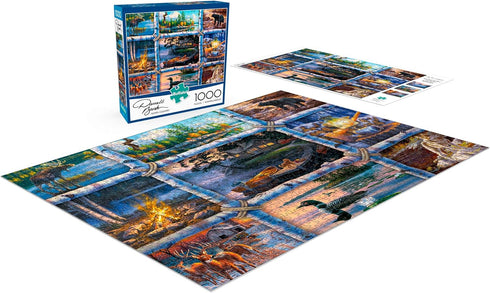 Buffalo Games Darrell Bush North Country - 1000 Piece Jigsaw Puzzle for Adults - Finished Size 26.75 x 19.75