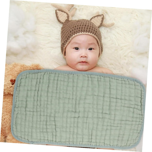 LOLIPPYY 6pcs Pure Cotton Large Towel Soft Washcloths Burp Cloths for Newborns Muslin Face Towels for Shower Bath
