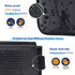 2 Pack 5-Layer 600D Gimars Car Seat Protectors, XL Thickest EPE Waterproof Protectors with Fabric, Nonslip Backing