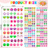 240PCS Sticker Earrings for Little Girls - 3D Gems Self-Adhesive Glitter Craft Crystal Stickers