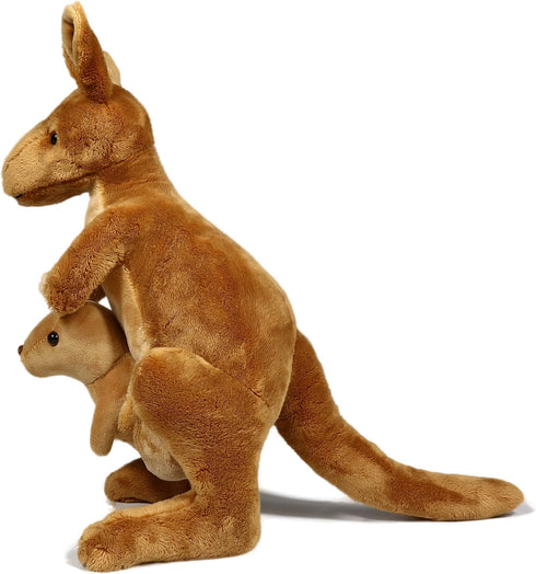 Ice King Bear Kangaroo Stuffed Animal, 12 Inches with Removable Joey Plush Toy