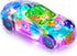 Light-Up Transparent Car Toy for Kids - Bump and Go with Colorful Gears, Music & LED Effects, Great Gift