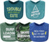 The Peanutshell Baby Boy Bibs Set, Terry Cloth, Eating, Drooling, Teething Essentials, 10 Pack, Funny Sayings in Camo
