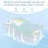 SyXIOP 28" 52" A Cute Cartoon White Unicorns Cooling Baby Crib Mattress x Ultra Soft Pads for Bed Washable