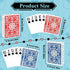 Metsyth 2 Pack Set Plastic Playing Cards Waterproof Cards Poker Card Playing Card Large Print for Adults Seniors, Deck