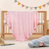 40 31 Inches Cozy Ruffle Cotton Pointelle Knitted Baby Blanket, x Soft Newborn Swaddle Blanket for Girls, Crib Stroller
