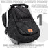 Cozy beatoutou Winter Baby Car Seat Cover, Beatoutou Waterproof Winter Infant Carseat Canopy for Boys Girls, Cold
