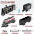 Set 3 4 5 6 7 8+ Hot Bee Train for Boys, Metal Alloy Electric Trains w/Steam Locomotive, Cargo Cars & Tracks, Train