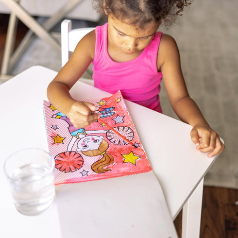 Melissa & Doug My First Paint With Water Art Pad, Cheerleaders, Flowers, Fairies, 24 Pages