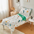 4 Set 2 Set, 1 1 1 1 beeweed Pieces Dinosaur Toddler Bedding Boys Girls, Sides Design Bed in a Bag Comforter Includes